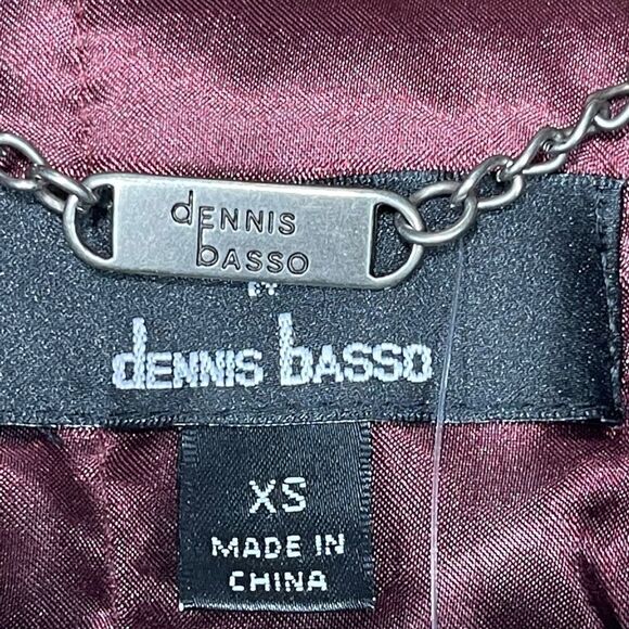 Dennis Basso Maroon Leather Jacket - Picture 7 of 15